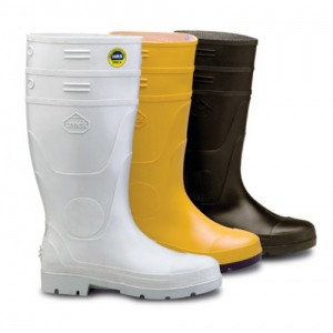 bota blanca punta acero colores